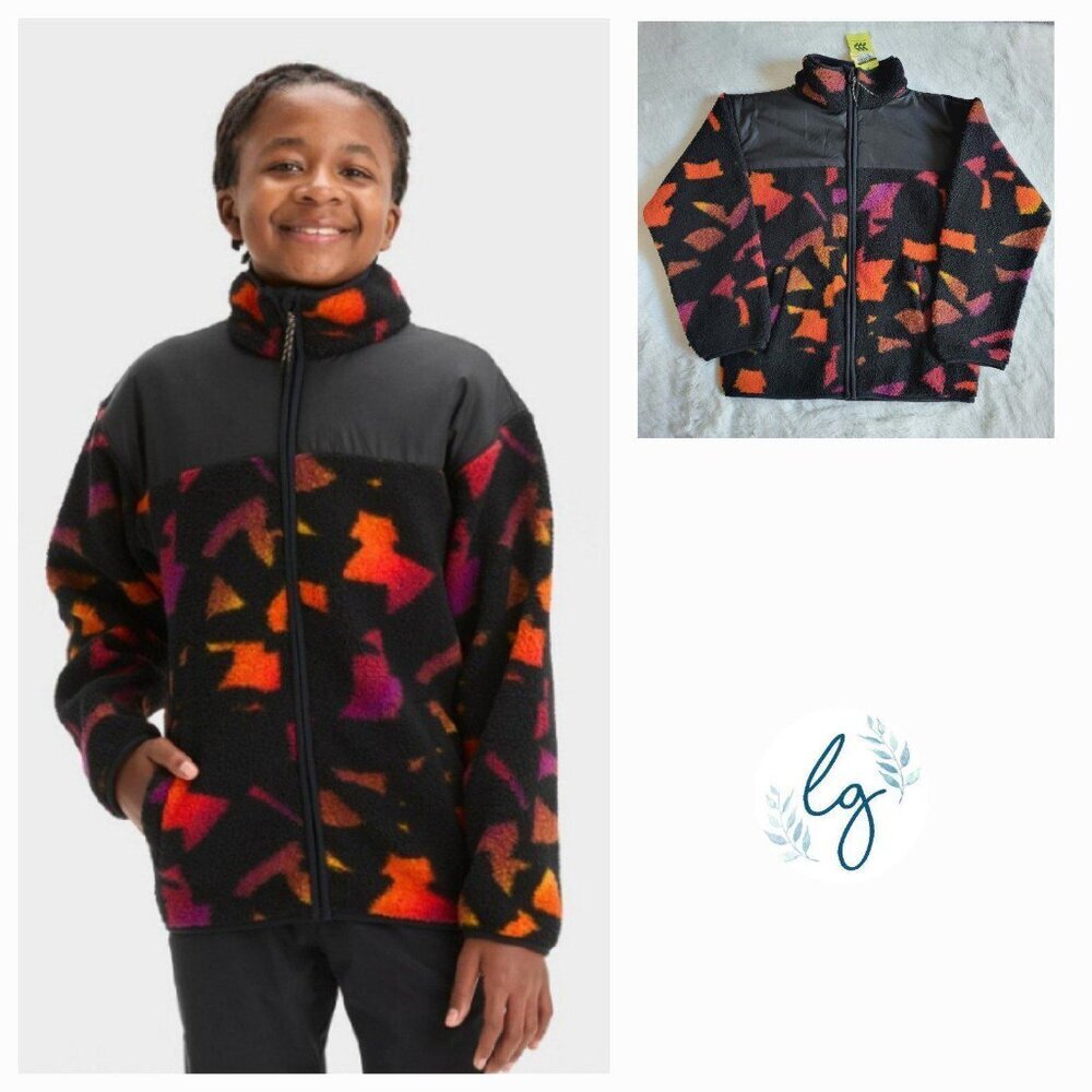 All In Motion Boys' High Pile Cozy Full Zip Sweatshirt (medium) 4KIDO-BY - Picture 1 of 4
